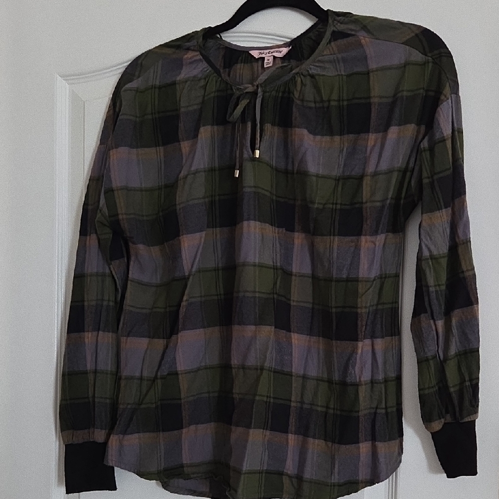 Juicy Couture Multicolor Plaid Top